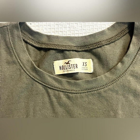 Hollister Women’s Olive Green Tank Top with Lace Hem Size XS - Picture 4 of 13